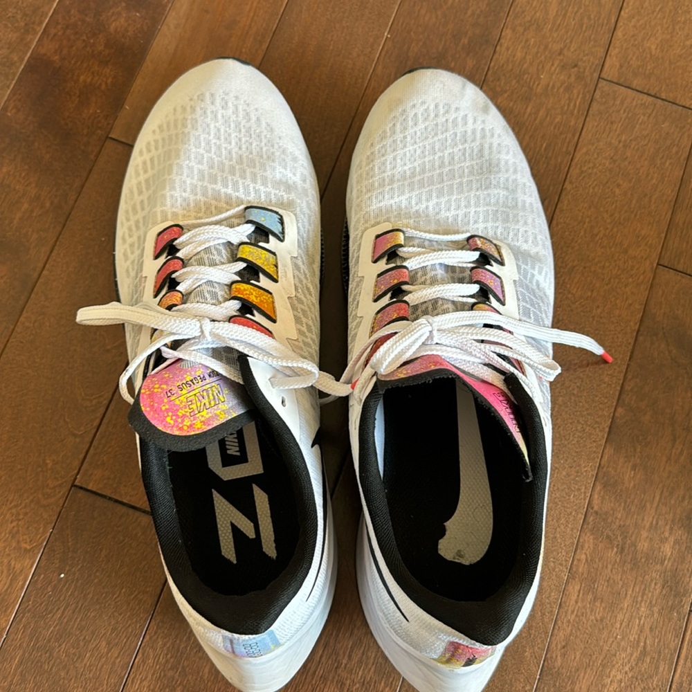 Nike Men's Air Zoom Pegasus 37 Paint Splatter Sneakers Shoes CZ7864-100